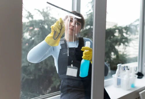Nettoyage de vitres intérieures et extérieures au Grand-Lemps